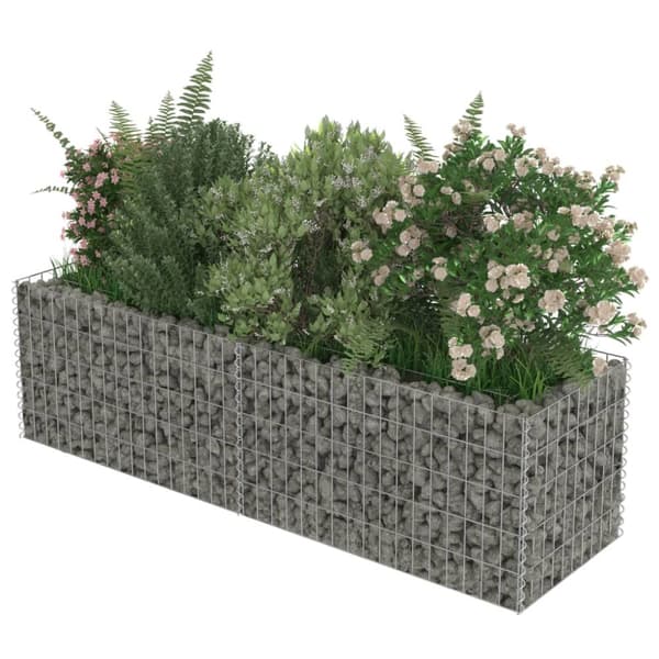 Gabion-højbed 180x50x50 cm galvaniseret stål - Gabion-højbed - Gabion-højbede - Home & Living