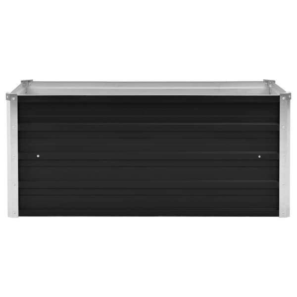 Hævet plantekasse 100x40x45 cm galvaniseret stål antracitgrå - Plantekasse - Plantekasser - Home & Living