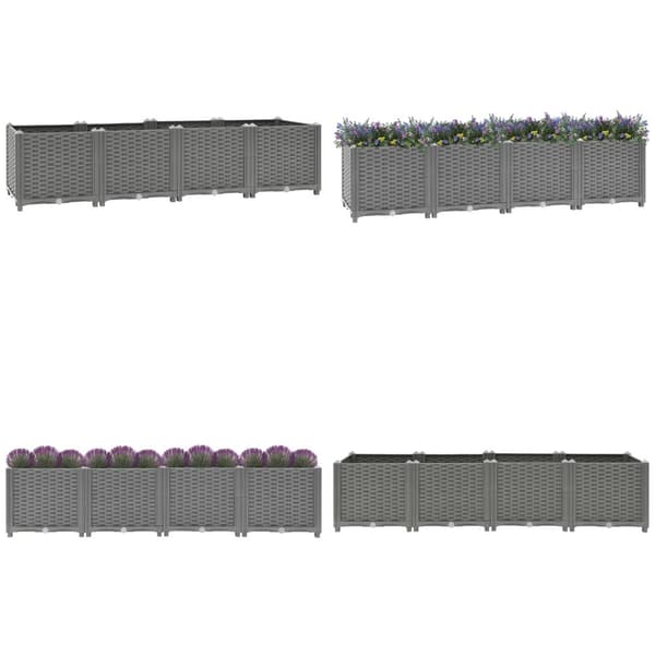 Højbed 160x40x38 cm polypropylen - Plantekasse - Plantekasser - Home & Living