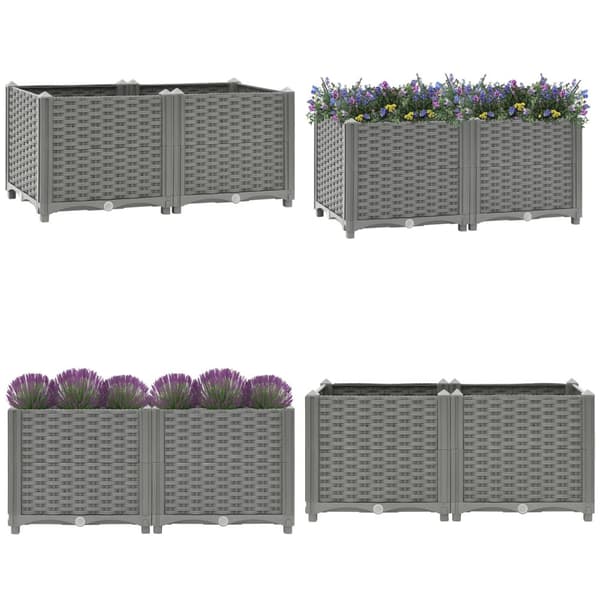 Højbed 80x40x38 cm polypropylen - Plantekasse - Plantekasser - Home & Living