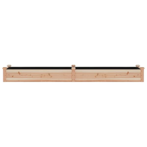 Plantekasse med foring 240x45x25 cm massivt fyrretræ - Højbed - Højbede - Home & Living
