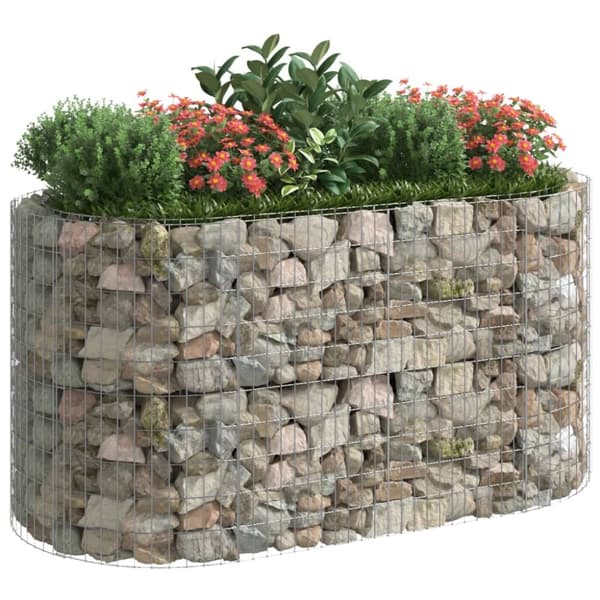 Planteringsgabion galvaniserat järn 200x100x100 cm - Gabion - Gabioner - Home & Living