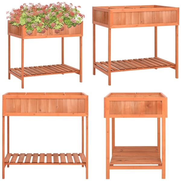 Odlingslåda för örter 80x60x80 cm massivt granträ - Örtlåda - Örtlåda - Home & Living