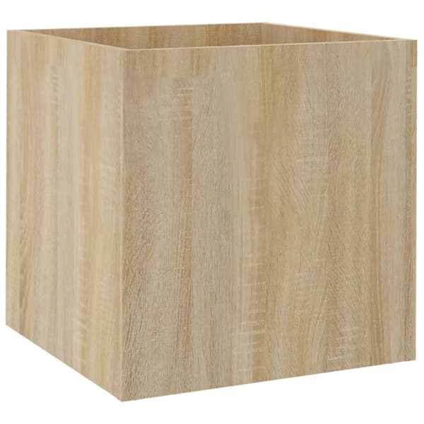 Plantekasse 40x40x40 cm konstrueret træ sonoma-eg - Plantekasse - Plantekasser - Home & Living