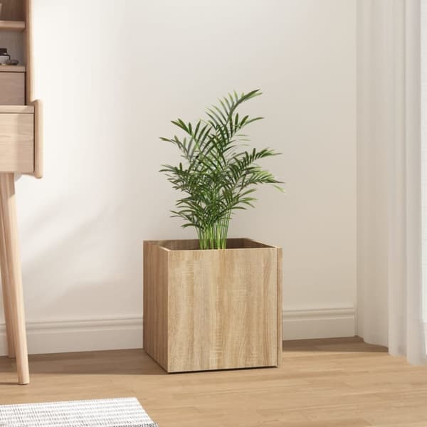 Plantekasse 40x40x40 cm konstrueret træ sonoma-eg - Plantekasse - Plantekasser - Home & Living