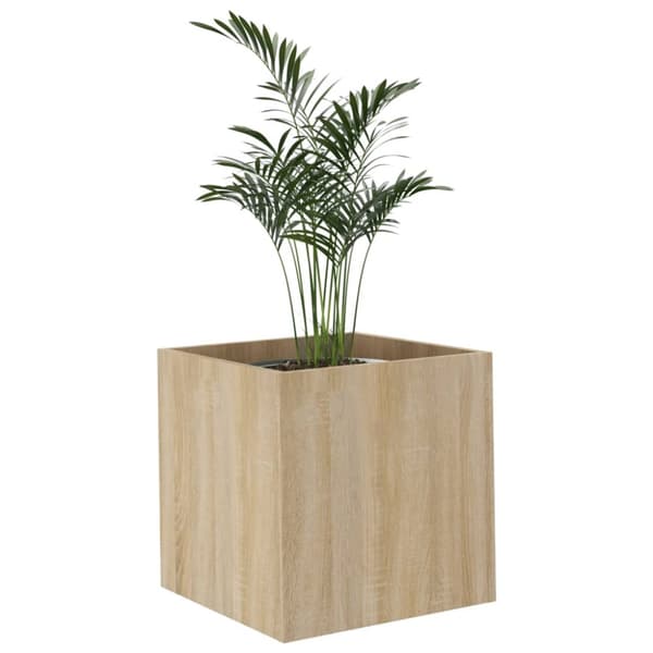 Plantekasse 40x40x40 cm konstrueret træ sonoma-eg - Plantekasse - Plantekasser - Home & Living