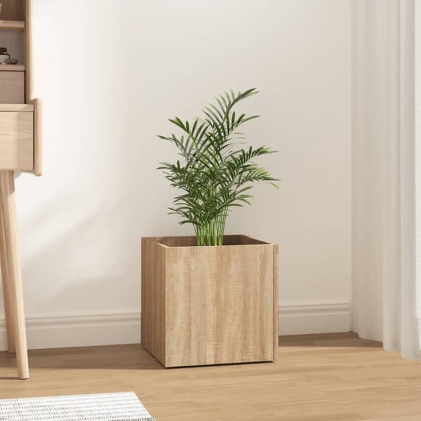 Plantekasse 40x40x40 cm konstrueret træ sonoma-eg - Plantekasse - Plantekasser - Home & Living