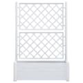 Miniatyrbillede 4 af 8: Plantekasse med espalier 100x43x142 cm PP hvid - Plantekasse - Plantekasser - Home & Living