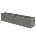 Miniatyrbild 3 av 9: Planteringsgabion upphöjd galvaniserat stål 450x90x100 cm - Gabion - Gabioner - Home & Living