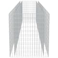 Miniatyrbild 7 av 9: Planteringsgabion upphöjd galvaniserat stål 450x90x100 cm - Gabion - Gabioner - Home & Living