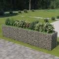 Miniatyrbild 2 av 9: Planteringsgabion upphöjd galvaniserat stål 450x90x100 cm - Gabion - Gabioner - Home & Living