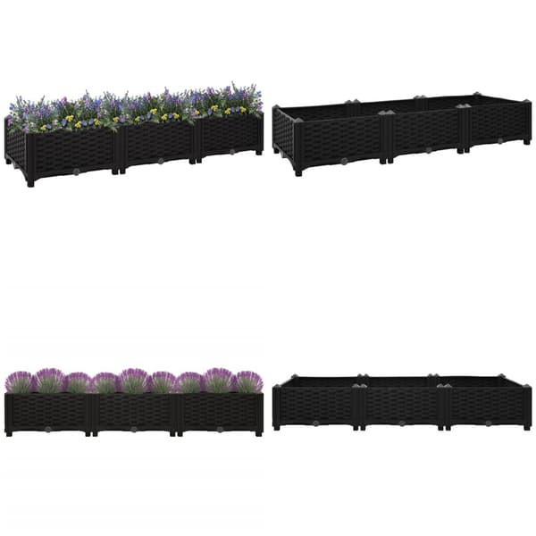 Højbed 120x40x23 cm polypropylen - Højbed - Højbede - Home & Living