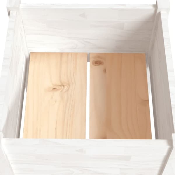 Odlingslådor 2 st vit 50x50x70 cm massiv furu - Upphöjd Odlingslåda - Upphöjda Odlingslådor - Home & Living