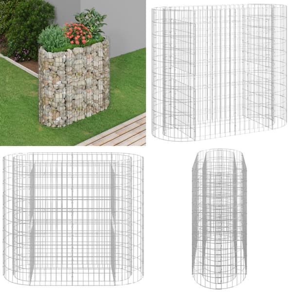 Planteringsgabion galvaniserat järn 120x50x100 cm - Gabion - Gabioner - Home & Living