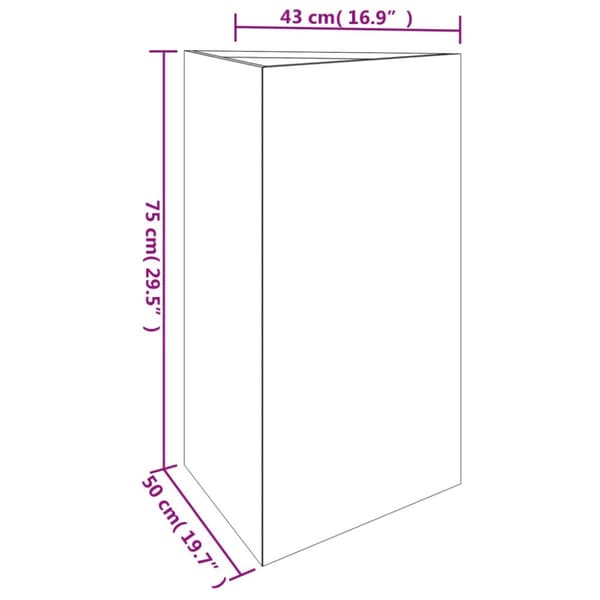 Puutarhakukkalaatikko 50x43x75 cm Corten teräs - Puutarhakukkalaatikko - Puutarhakukkalaatikot - Home & Living