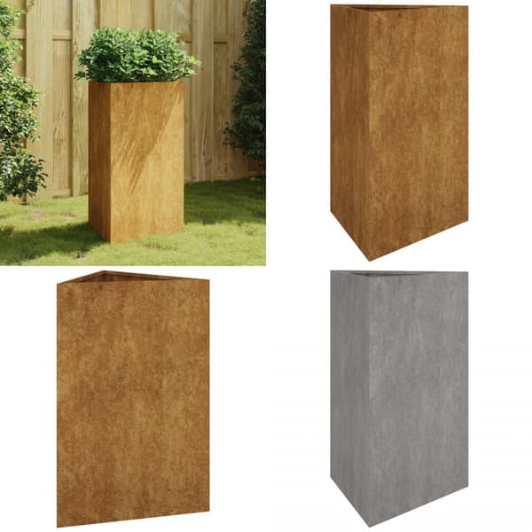 Puutarhakukkalaatikko 50x43x75 cm Corten teräs - Puutarhakukkalaatikko - Puutarhakukkalaatikot - Home & Living