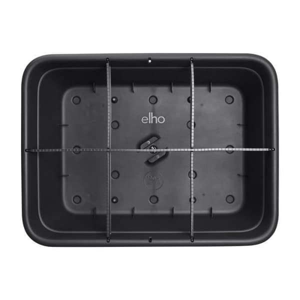 Elho Green Basics Jardin De Culture L blomlåda - Svart - L 76 x B 57 x H 27 cm - odling och skörd utomhus - 100% återvunnet