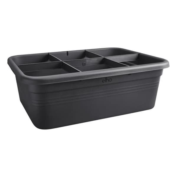 Elho Green Basics Jardin De Culture L blomlåda - Svart - L 76 x B 57 x H 27 cm - odling och skörd utomhus - 100% återvunnet