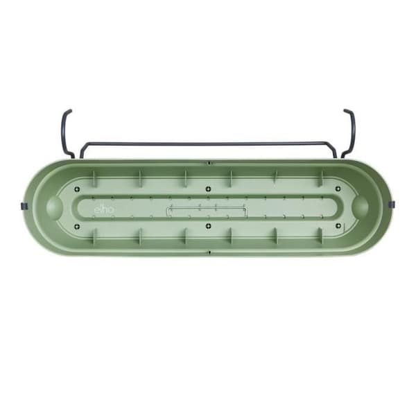 Elho Vibia Campana Balkong Allin1 70 - Grön - L 70 x B 26 x H 17 cm - Balkong - 100% återvunnen