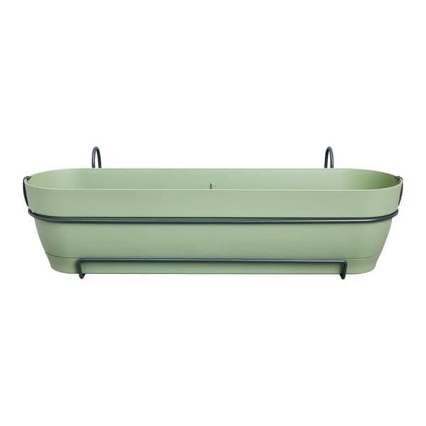 Elho Vibia Campana Balkong Allin1 70 - Grön - L 70 x B 26 x H 17 cm - Balkong - 100% återvunnen
