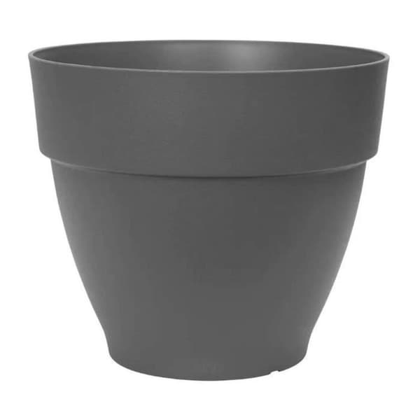 Elho Vibia Campana Rund Blomsterlåda 55 - Svart - Ø 55 x H 47 cm - utomhus - 100% återvunnen