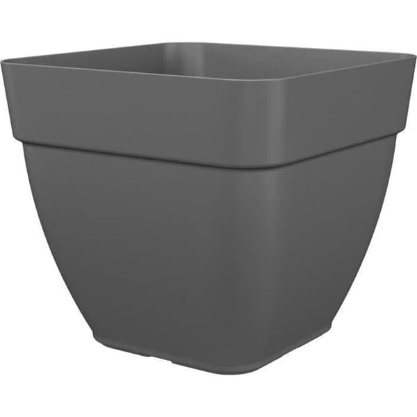 CAPRI CAMPANA fyrkantig blom- och växtkruka - Plast - 37x37 cm - Antracit - ARTEVASI