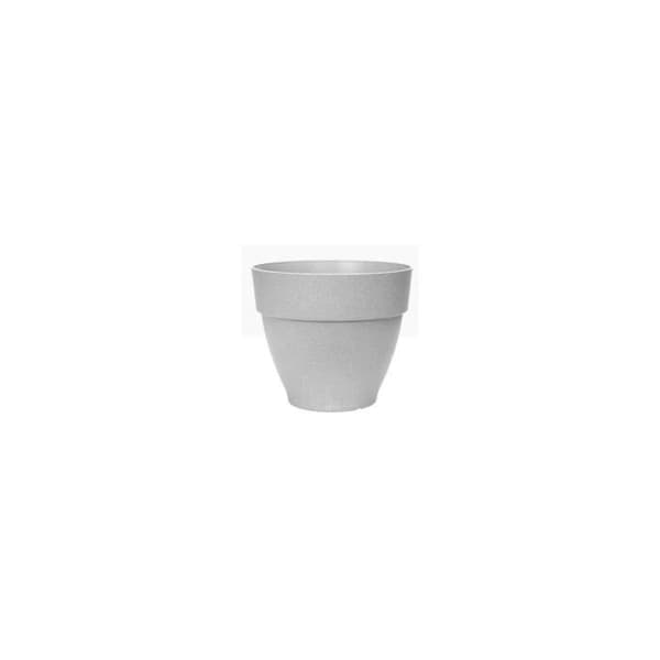 Elho Vibia Campana Rund Blomsterlåda 55 - Grå - Ø 55 x H 47 cm - utomhus - 100% återvunnen
