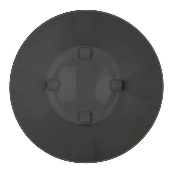 ELHO Brussels Wheels 40 rund blomkruka - Svart - Ø 39 x H 37 cm - inredning - 100% återvunnen