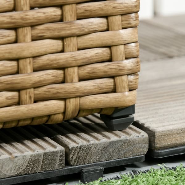 Rootz Plant Kruka - Blomlåda med spaljé - Väderbeständig plantering - Hållbar och underhållsfri - Idealisk för olika växter - 103 cm x 103 cm x 29 cm