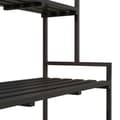 Pikkukuva 8 / 10: Rootz 3 -tasoinen kukkateline - Kasvien esittelyhylly - Puutarhan kasviteline - Sisä- ja ulkokäyttöön - Metallirunko - 170H x 110L x 50W cm - Musta