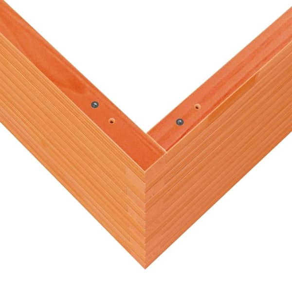 vidaXL Odlingslåda vaxbrun 80x80x45,5 cm massiv furu