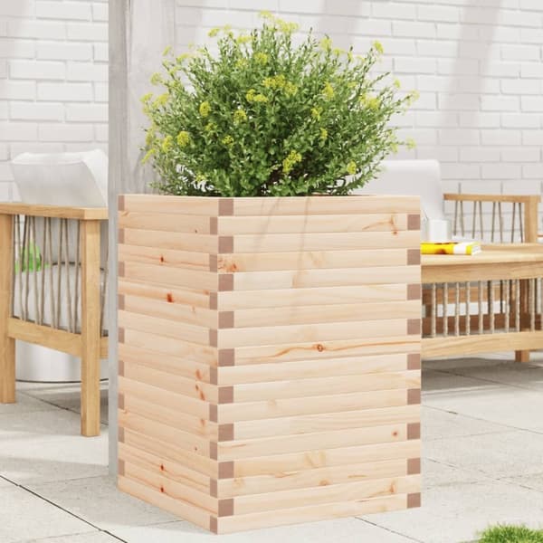vidaXL Plantekasse 50x50x68,5 cm heltre furu