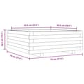 Miniatyrbillede 9 af 10: vidaXL plantekasse 70x70x26,5 cm massivt douglasgran