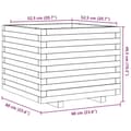 Miniatyrbillede 9 af 10: vidaXL plantekasse 60x60x49,5 cm massivt fyrretræ hvid