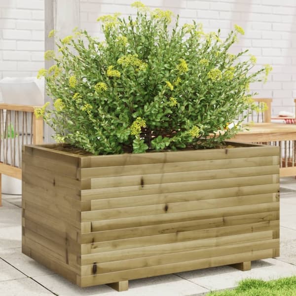 vidaXL plantekasse 90x60x49,5 cm imprægneret fyrretræ