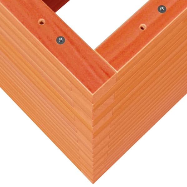 vidaXL plantekasse 90x40x68,5 cm massivt fyrretræ gyldenbrun