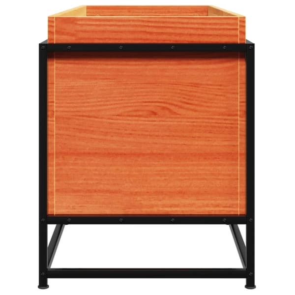 vidaXL Hageplantekasse voksbrun 100x40x50 cm heltre furu