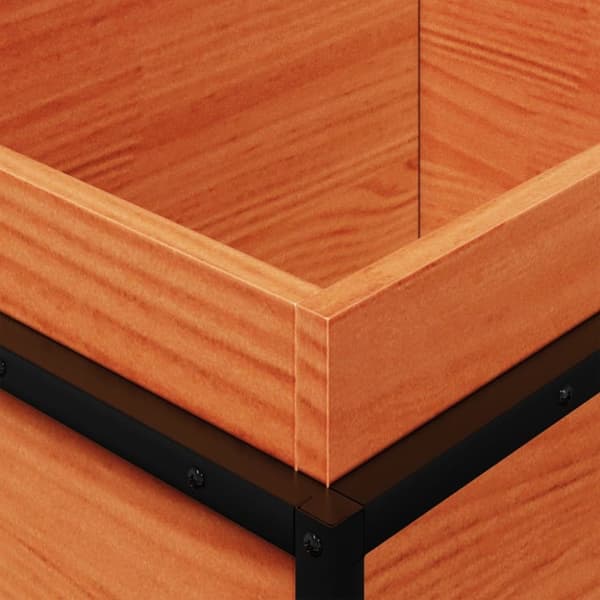 vidaXL Hageplantekasse voksbrun 100x40x50 cm heltre furu