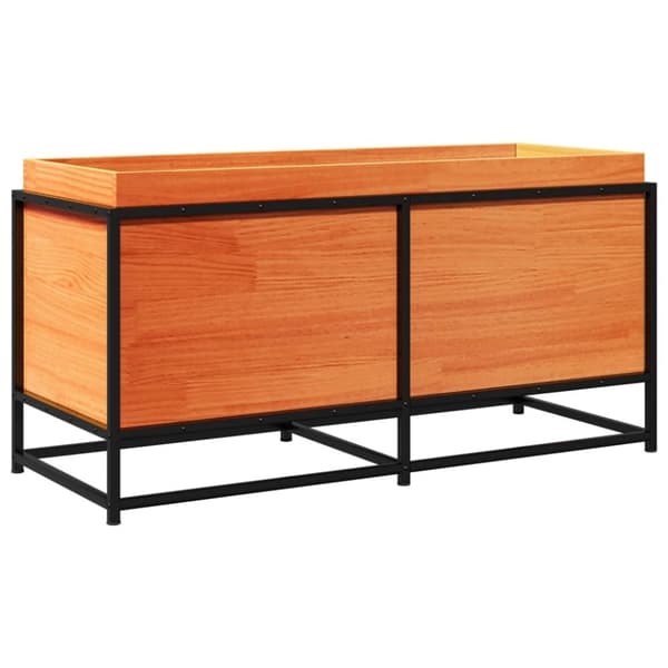 vidaXL Hageplantekasse voksbrun 100x40x50 cm heltre furu