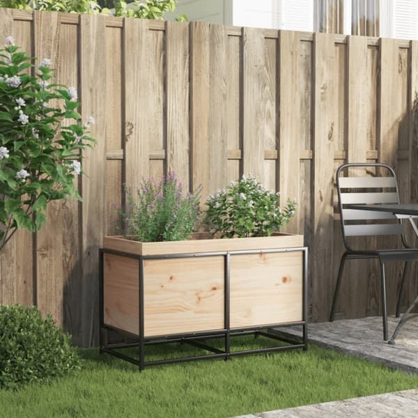 vidaXL plantekasse 80x40x50 cm massivt fyrretræ