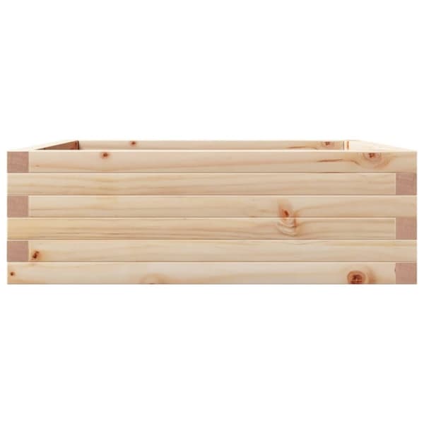 vidaXL Hageplantekasse 70x70x23 cm heltre furu