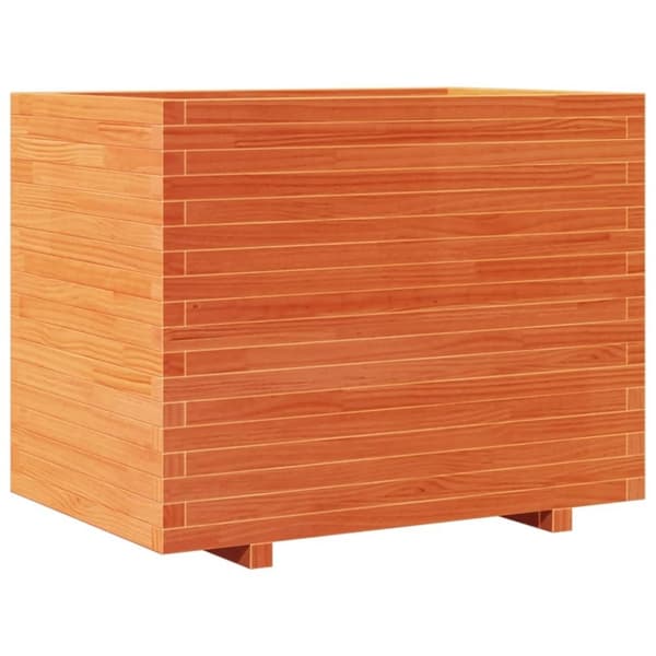 vidaXL plantekasse 90x60x72 cm massivt fyrretræ gyldenbrun