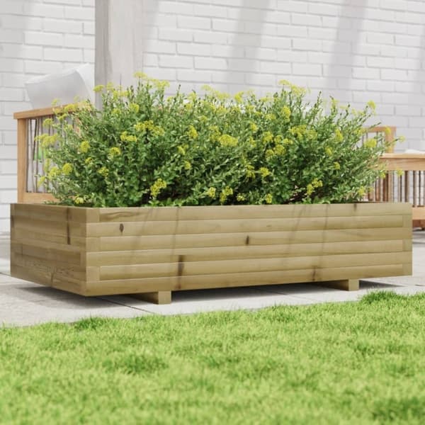 vidaXL plantekasse 110x60x26,5 cm imprægneret fyrretræ