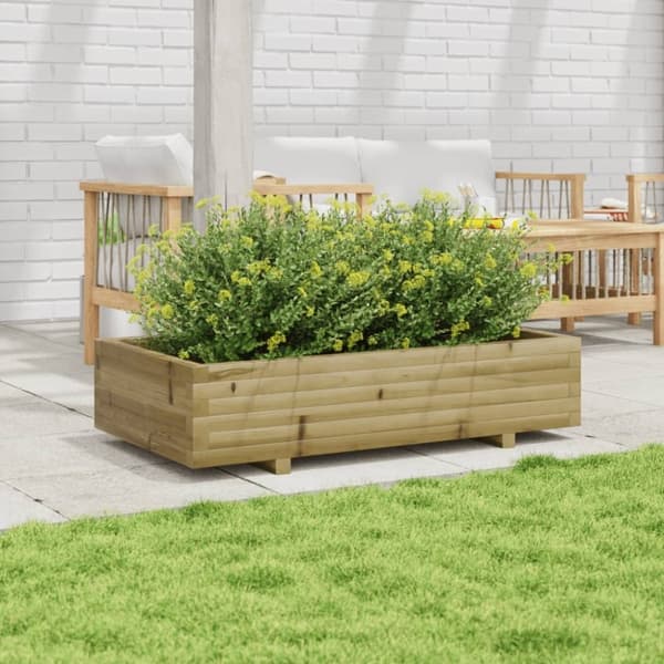 vidaXL plantekasse 110x60x26,5 cm imprægneret fyrretræ