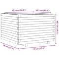 Miniatyrbilde 9 av 10: vidaXL Plantekasse 70x70x49,5 cm impregnert furu