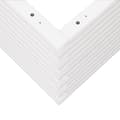 Miniatyrbilde 7 av 10: vidaXL Plantekasse hvit 50x50x46 cm heltre furu