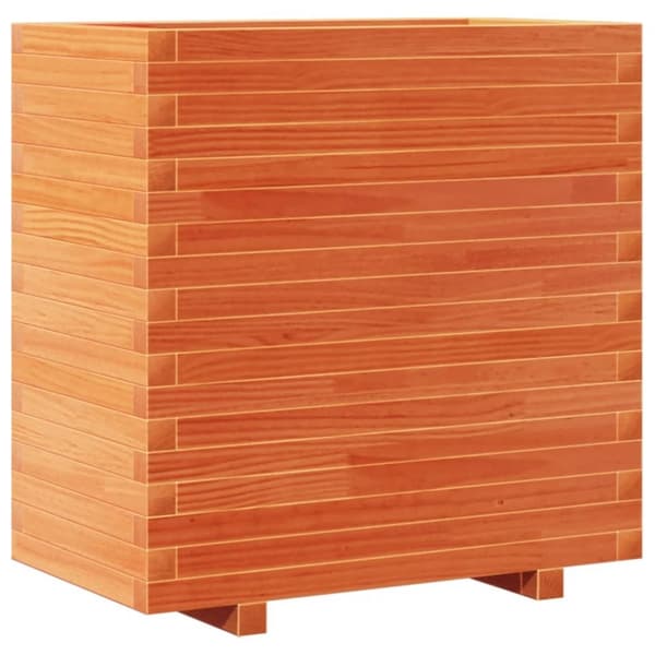 vidaXL Plantekasse voksbrun 70x40x72 cm heltre furu