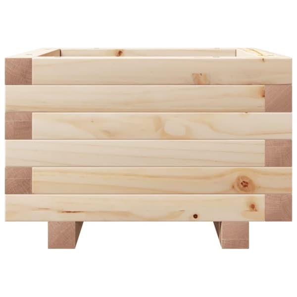 vidaXL plantekasse 40x40x26,5 cm massivt fyrretræ