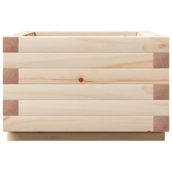 vidaXL plantekasse 40x40x26,5 cm massivt fyrretræ
