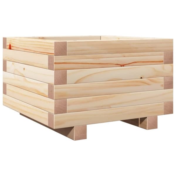 vidaXL plantekasse 40x40x26,5 cm massivt fyrretræ